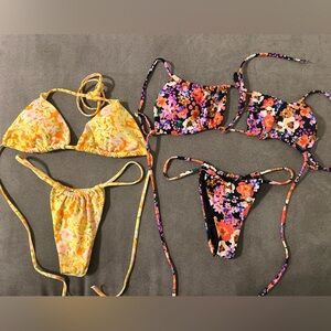 Two bikinis for one - size 2 bottoms and 4 top